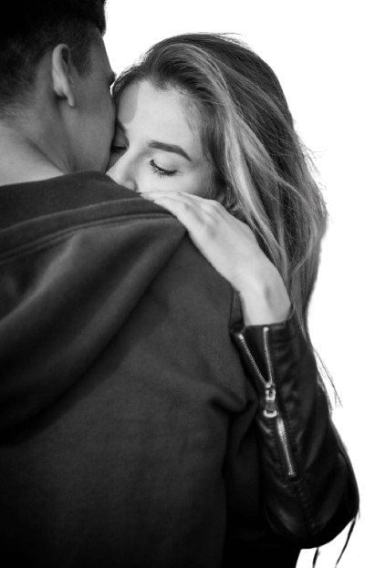 Couple hugging